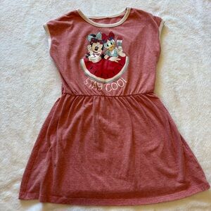 Disney Kids Red Dress with Minnie and Mickey
